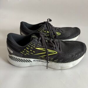 Brooks Mens Glycerin GTS 11.5 Sneakers Grey Yellow Running Shoes Comfort